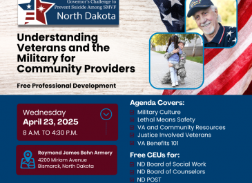 Flyer for Understanding Veterans and the Military Professional Development